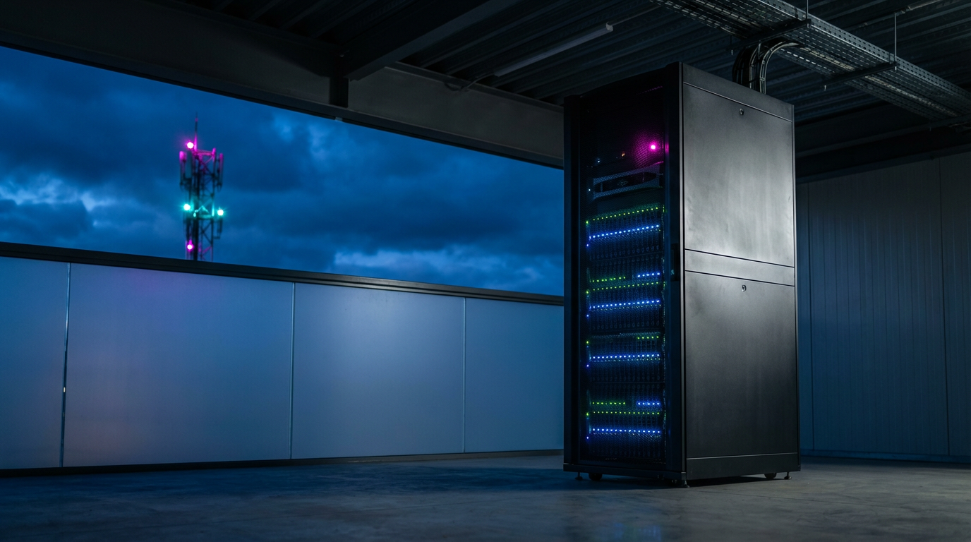 A formal business partnership scene at golden hour with warm corporate lighting